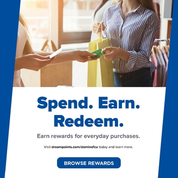 Spend. Earn. Redeem image.