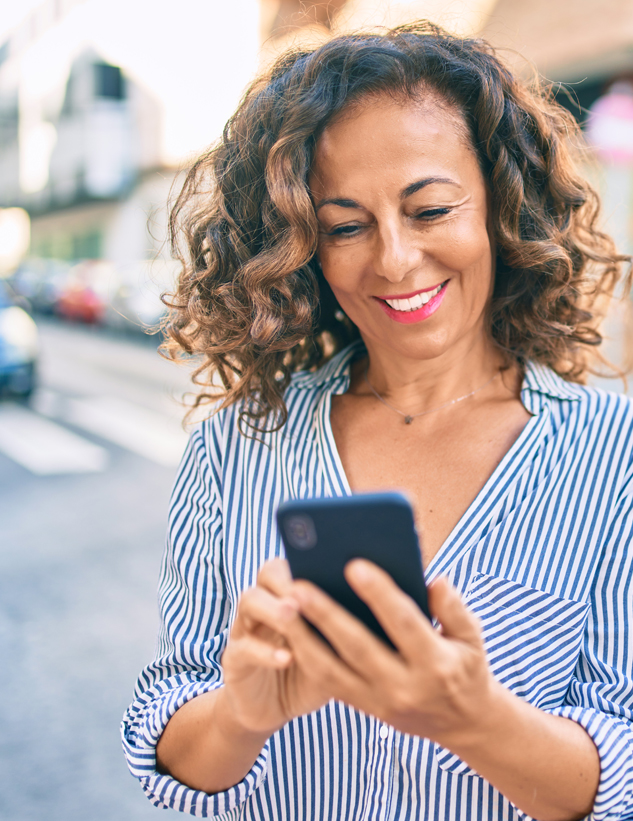 Woman on iphone