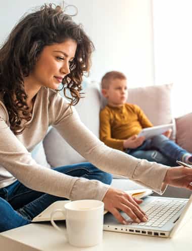 Woman on laptop